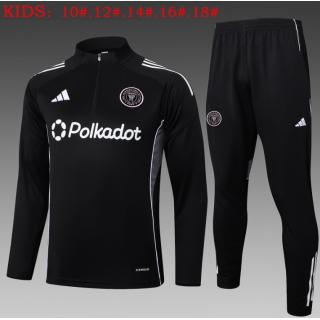Chándal Inter Miami 2025/26 (Black Half Zipper) - NIÑOS
